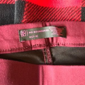 No Boundaries Pants - Maroon Jeggings No Boundaries Pants - Maroon Jeggings